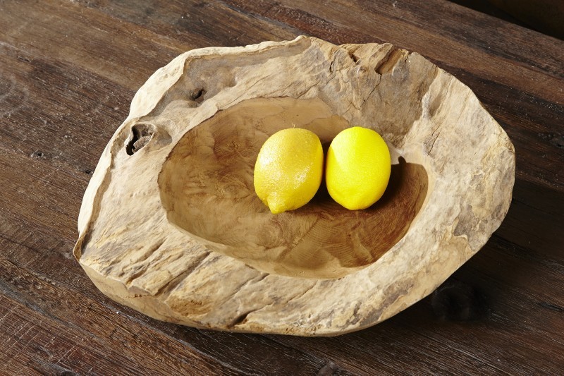 Corbeille de fruit naturel 30 cm en bois massif