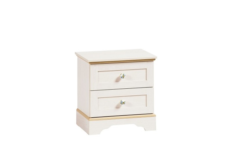 Table de chevet enfant 2 tiroirs coloris beige