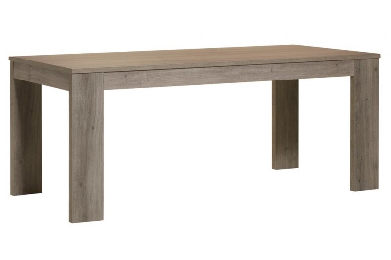 Table à manger rectangulaire 190 cm coloris mara graphite