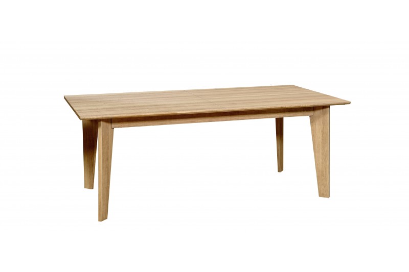 Table à manger extensible 202-270 cm  teintée chêne