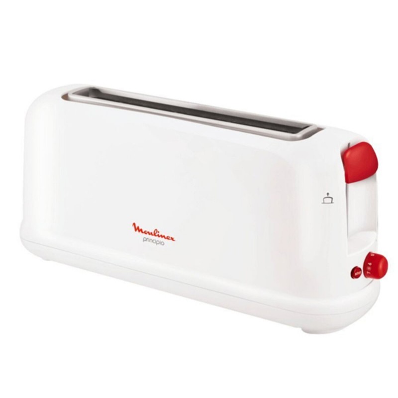 Toaster with Defrost Function Moulinex LS16011 1000W 1000W White Red W