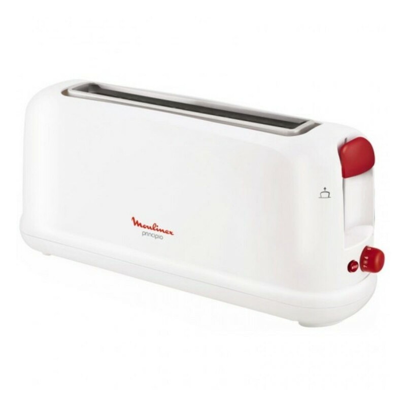 Toaster with Defrost Function Moulinex LS16011 1000W 1000W White Red W