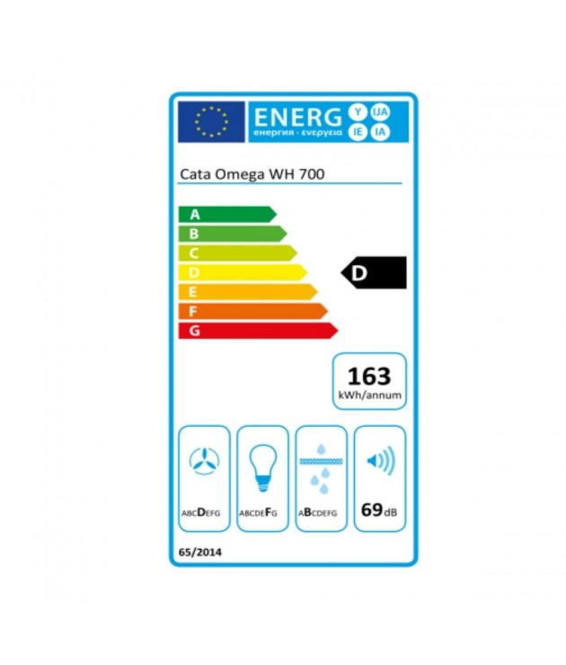 Conventional Hood Cata OMEGA 700 WH 70 cm 645 m3/h 72 dB 270W White