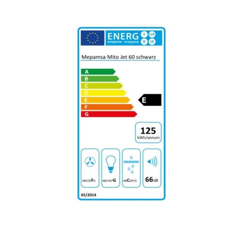 Conventional Hood Mepamsa MITOJET 60-N 60 cm 490 m³/h 140W E