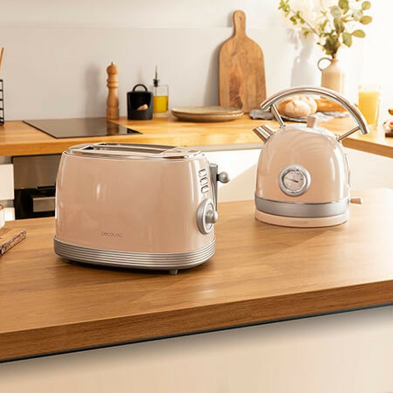 Toaster Cecotec Vintage Beige 850 W