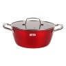 Casserole with lid Quttin Majestic Red (28 x 12,5 cm)