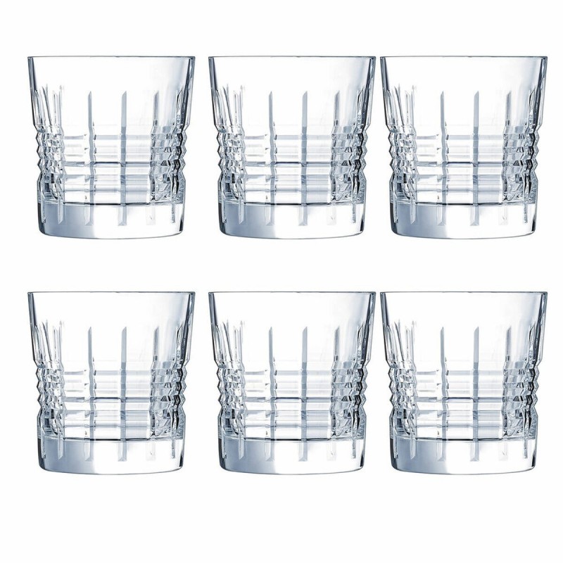 Whiskey glass Cristal d’Arques Paris Squares Transparent Glass (6 Unit