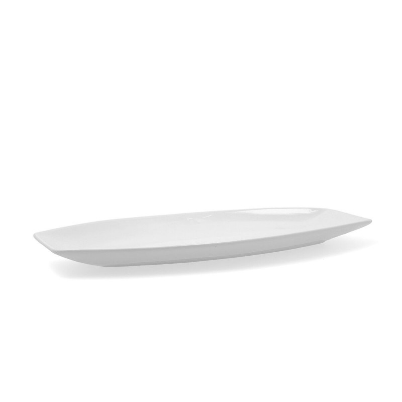 Serving Platter Quid Gastro Ceramic White (40 x 17,5 x 3,5 cm) (Pack 4