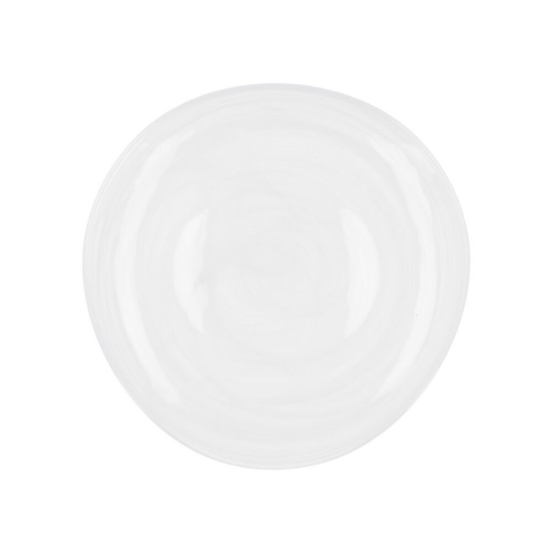 Flat plate Quid Boreal White Glass (Ø 26 cm) (Pack 6x)