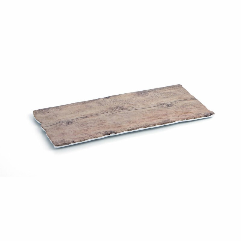 Plate Quid A'Bordo Wood Plastic (40 x 18 cm) (Pack 6x)