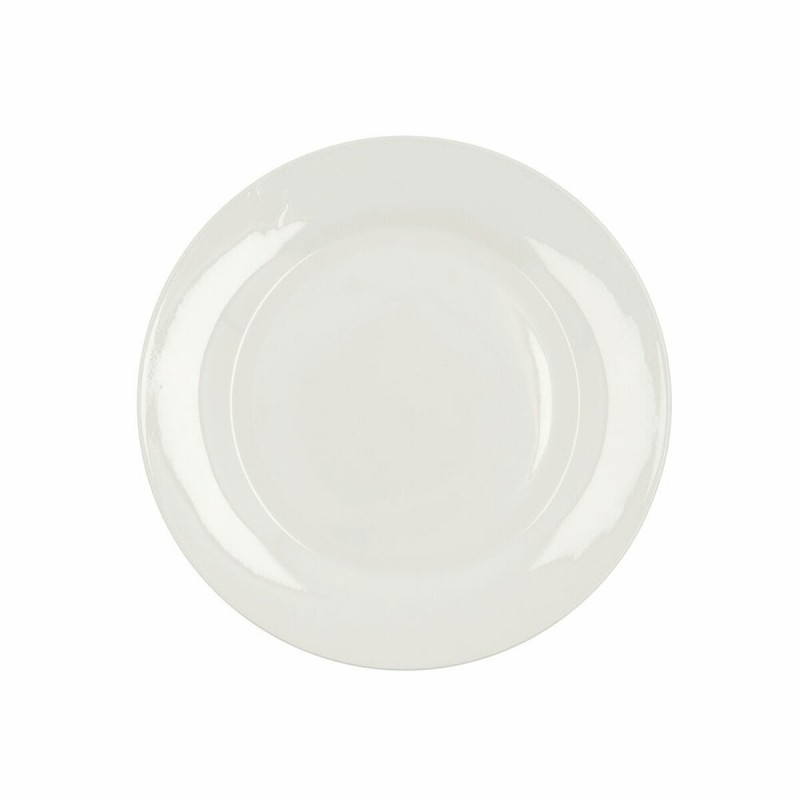 Flat plate Bidasoa Lis Ceramic White (26,25 cm) (Pack 12x)