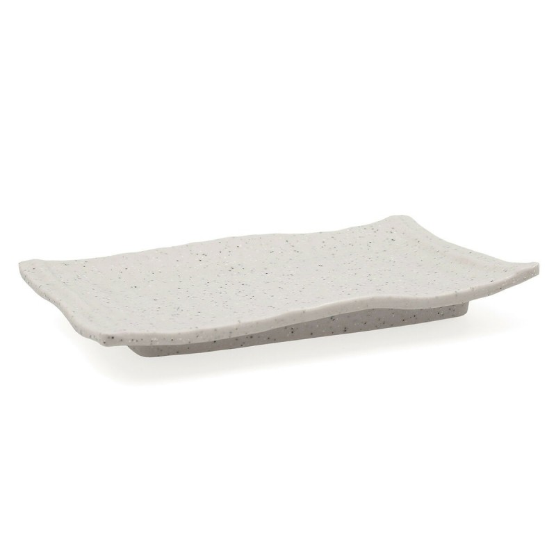 Flat plate Bidasoa Ikonic Rectangular Grey Plastic (20,7 x 13 x 2 cm) 