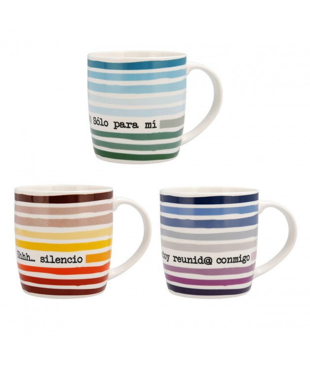 Tasse mug Quid 4U Céramique Multicouleur (330 ml) (Pack 12x)