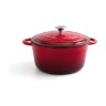 Casserole with lid Bidasoa Red Metal (3,7 L)