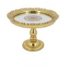 Tray DKD Home Decor Mirror Golden Resin (23.5 x 23.5 x 16.2 cm)