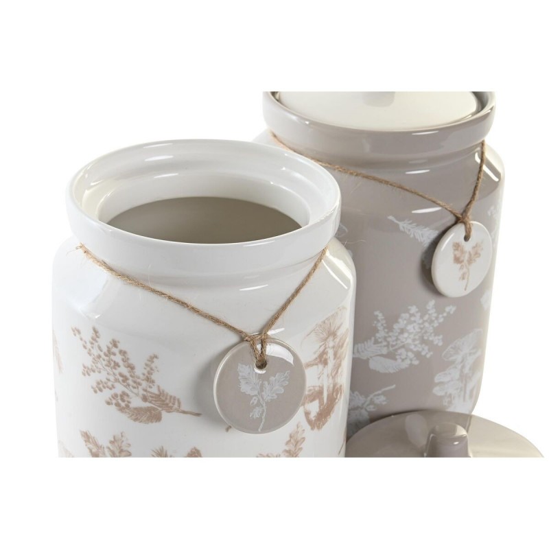 Tin DKD Home Decor Dolomite (15 x 15 x 21 cm) (2 Units)