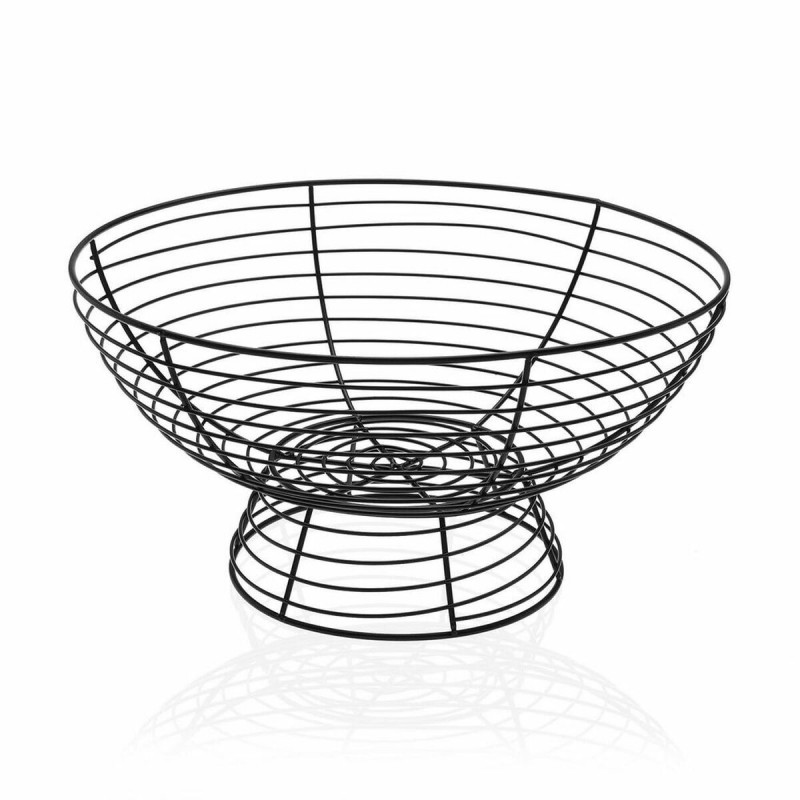 Fruit Bowl Versa Ovalado Metal Steel (33 x 17 cm)