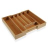 Cutlery Organiser Versa Bamboo (5 x 25,4 x 35,5 cm)