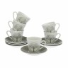 Set of Mugs with Saucers Versa Lively Porcelain (12 pcs)