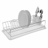 Draining Rack for Kitchen Sink Versa Plates White Length Steel Iron po