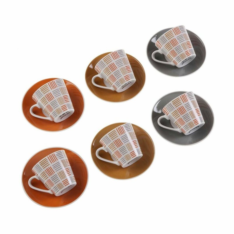 Ensemble de tasses à café Versa Viviana Porcelaine (6 Pièces) (5,8 x 6