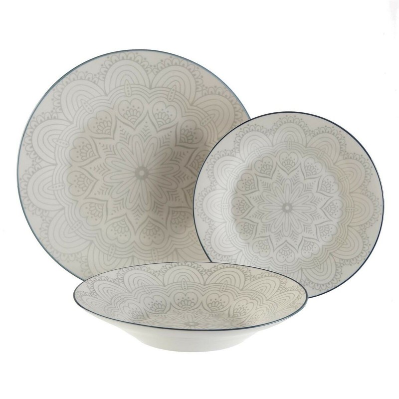 Assietes Versa Makana Porcelaine (18 Pièces)