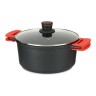 Casserole Molten Black Aluminium (Ø 28 cm)