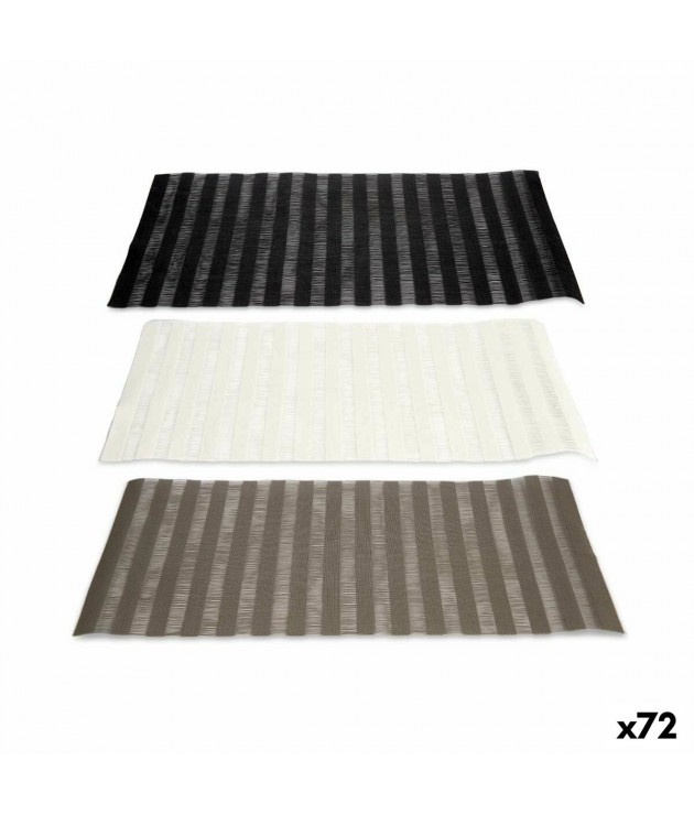 Table Mat 45 x 30 cm Black Grey White (72 Units)