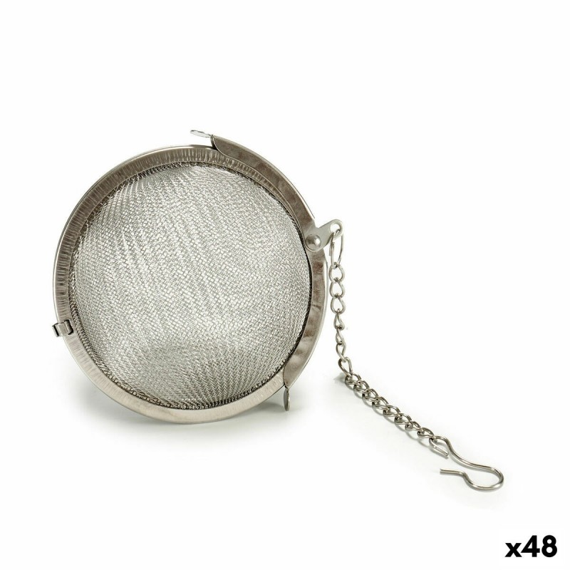 Filter for Infusions Medium Ball Silver Metal (48 Units)