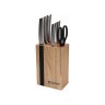 Ensemble de couteaux de cuisine et support Bergner Keops Bois Acier in