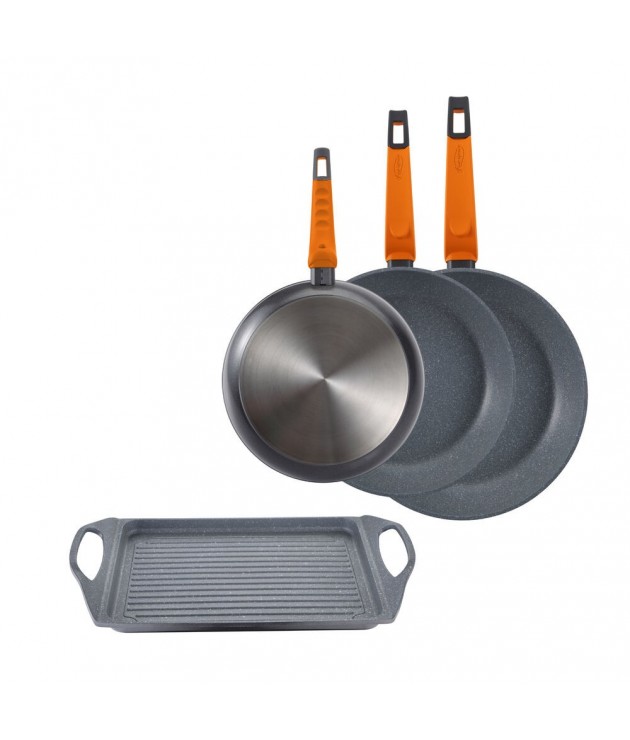 Set of pans San Ignacio cookware Lava Aluminium Toughened aluminium (4