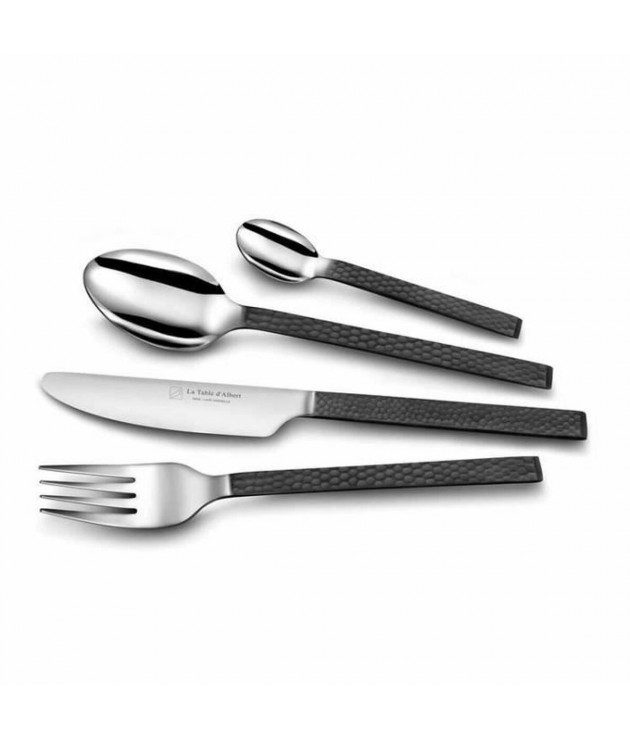 Cutlery La Table d'Albert Black Stainless steel (24 Pieces)