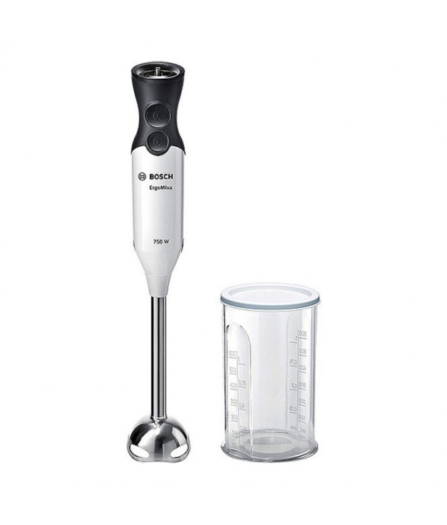 Hand-held Blender BOSCH MSM67110W 750W White Black Plastic Stainless s