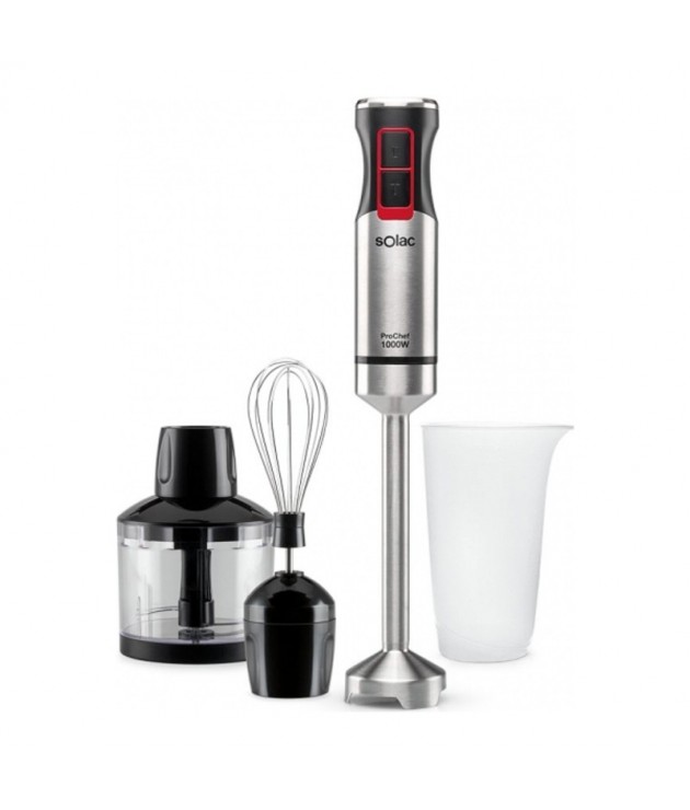 Hand-held Blender Solac BA5607 Black Stainless steel 1000 W