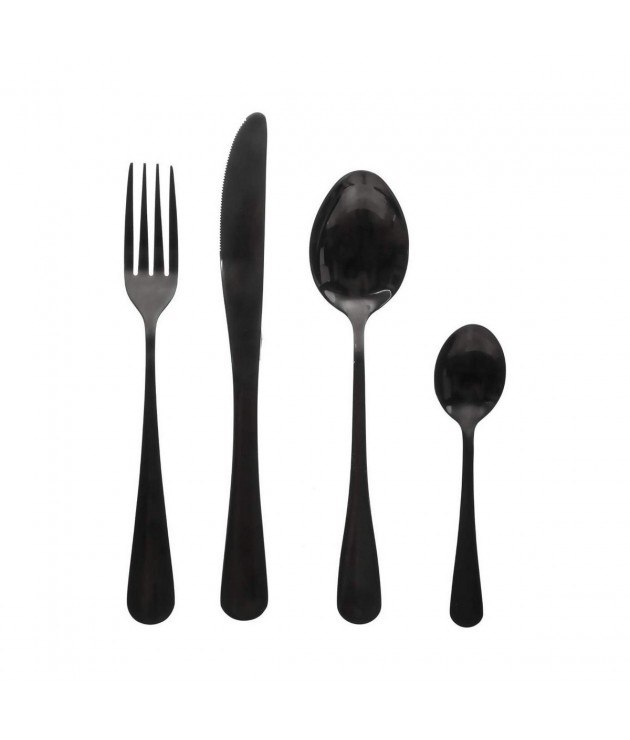 Cutlery Shadow Black Stainless steel (16 Pieces)