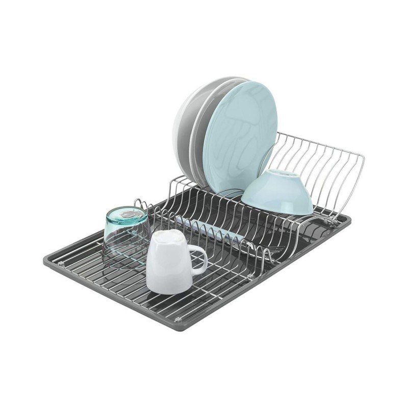 Draining Rack for Kitchen Sink Metaltex Wing-tex Metal (50 x 31 x 11 c