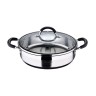 Casserole with lid Masterpro Stainless steel AISI 304 (3,8 L) 28 x 7 c