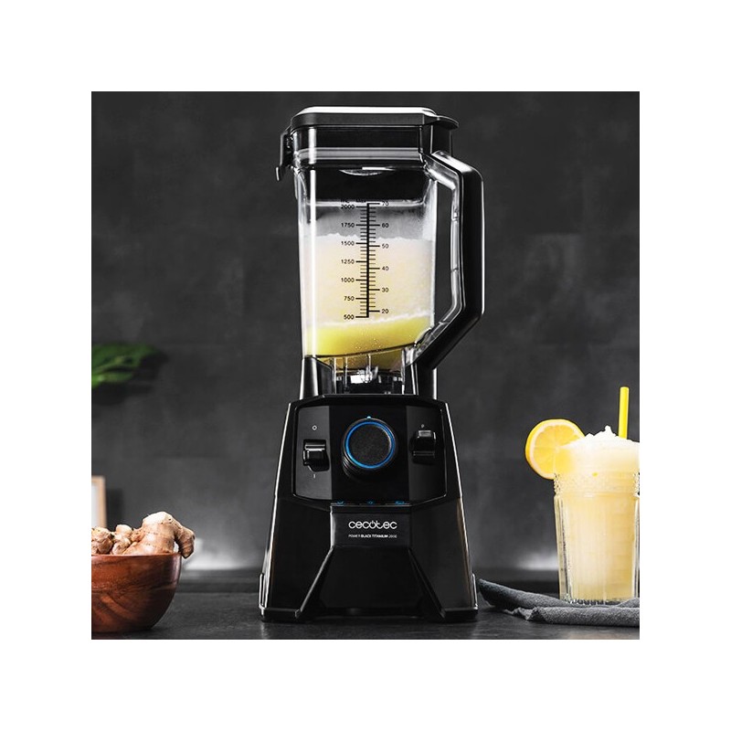 Bol mixeur Cecotec Power Black Titanium 2000 Pro 2000W Noir