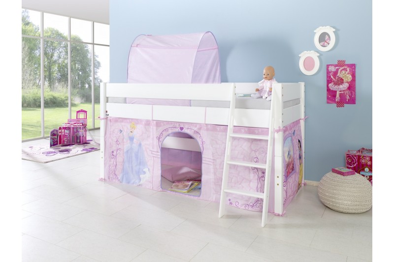 Lit 114 x 208 cm design princesse pour fille